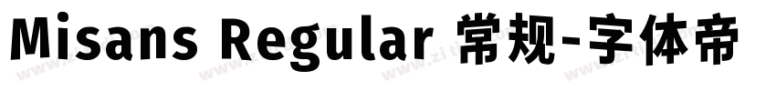 Misans Regular 常规字体转换